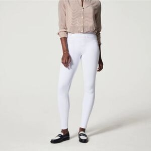 Spanx Womens Jean-ish Ankle Leggings Jeggings Sz Small White Stretch Slimming